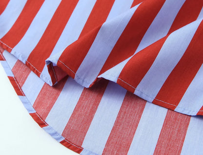 2026 New Women's Striped Shirt With Bow Tie Long Sleeve Loose Casual Blouse Female Fashion Tops