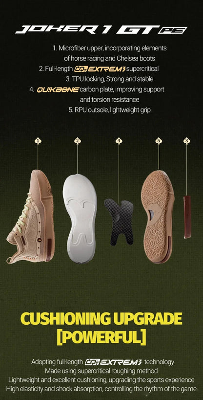 Joker 1 GT PE Men Basketball Shoes Trendy Leather Lightweight Shock-Absorbing Wear-resistant Male Sneakers 672511116