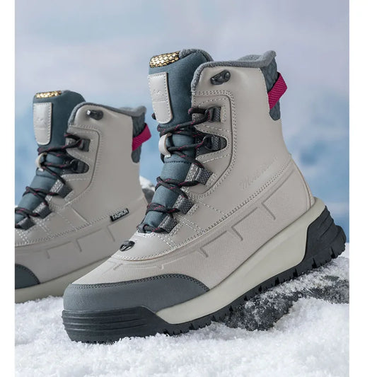 Men's Winter Boots 2025 New Waterproof Anti Slip Snow Boots For Men Thickened Fleece Outdoor Winter Sport Shoes Man For -40℃