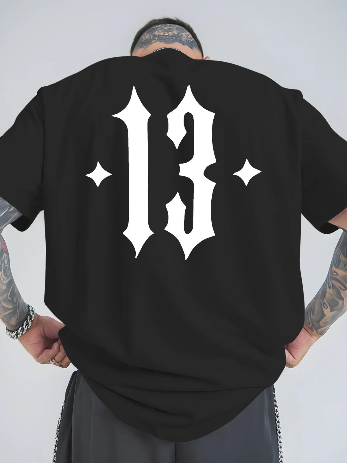 Men's Women Number 13 T Shirt cotton Tee Streetwear Oversize Summer Novelty Creativity Fashion Loose Top Short Sleeve Breathable