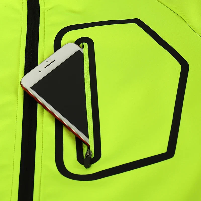 Winter Men's Cycling Jacket Bicycle Softshell Fleece Thermal Motorcycle Windbreaker Raincoats Bike Outdoor Sport BG011