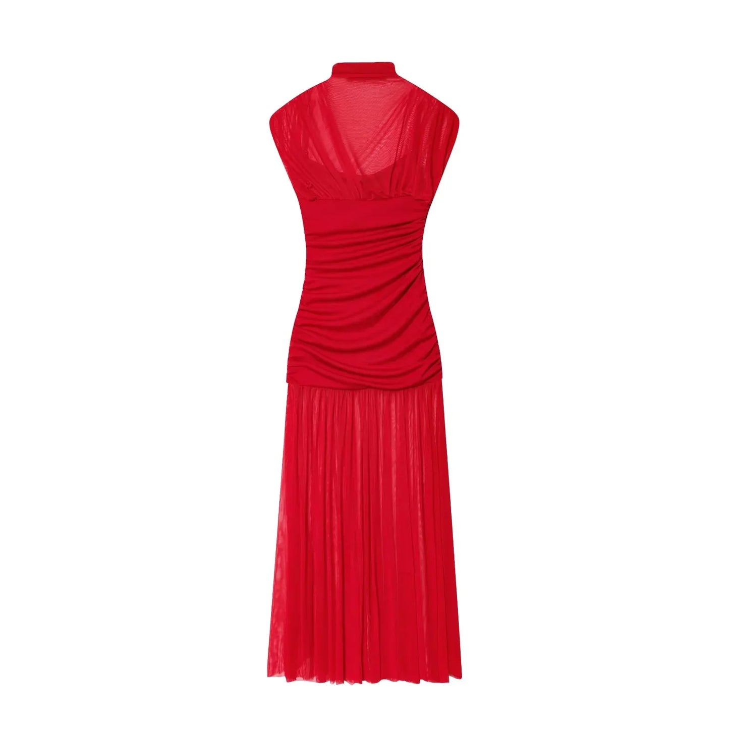 2026 Spring Summer Elegant Women Dresses Wedding Guest Ladies Patch Work Tulle Dresses Valentine‘s Day Woman Dresses