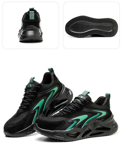 New 2023 Fashion Lightweight Security Protective Safety Wrok Shoes For Men Anti-smashing Sneakers Breathable Male Footwear