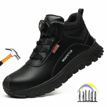 mens safety shoes waterproof work boots anti-slip plastic toe work shoes anti-puncture Safety sneakers man insulation shoes
