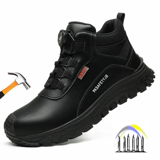 mens safety shoes waterproof work boots anti-slip plastic toe work shoes anti-puncture Safety sneakers man insulation shoes
