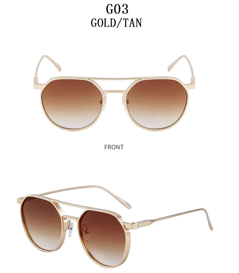 Heavy Metal Sunglasses For Men Round Steampunk Sunglasses Women Trendy Luxe Punk Fashion Glasses Gafas De Sol Hombre Zonnebril