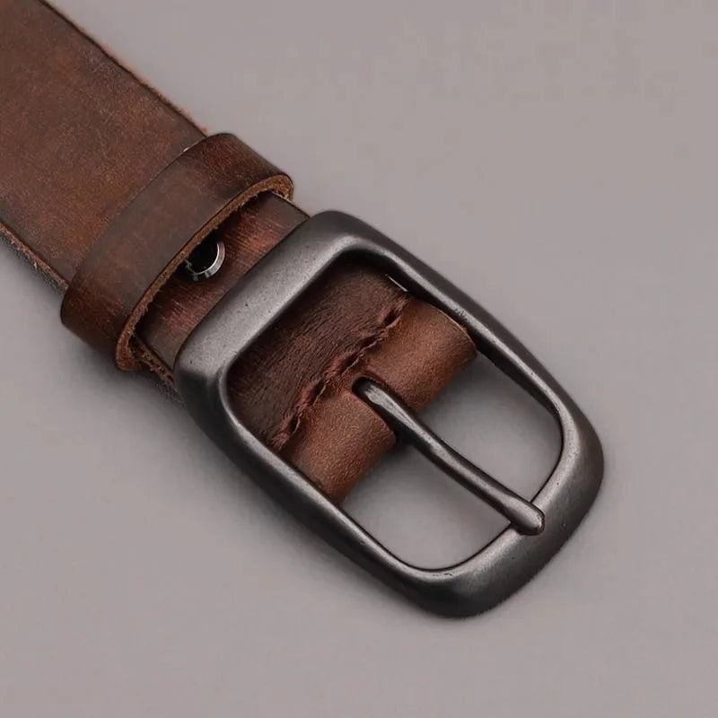 Men Belt Top Quality Cow Genuine Leather Men's Belt Cowhide Strap For Male Automatic Buckle Belts For Men Alloy Buckle Belt