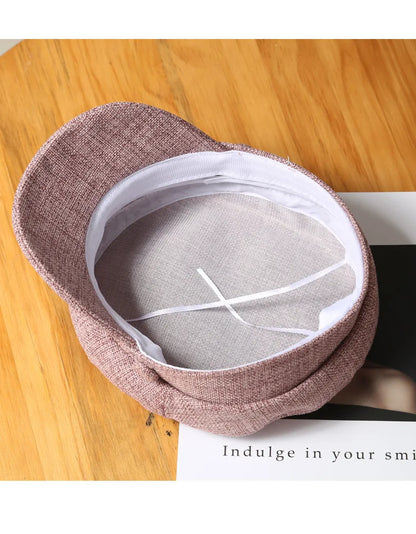 Octagonal Hats Women Beret Girls Octagonal Flat Cap Cotton Navy Hats for Women Stylish Artist Painter Newsboy Hats Army Cap