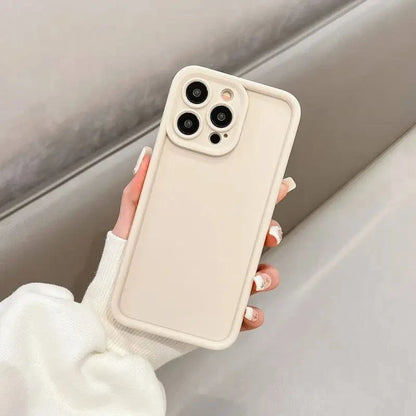 Luxury Candy Color Soft TPU Case For iPhone 17 Air 16 14 15 Pro Plus 13 12 11 Pro Max 16e Shockproof Silicone Phone Cover Fundas