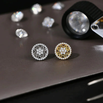 Sparkling Moissanite Earrings for Women D VVS1 Color Pass Diamond Test Solid S925 Sterling Silver Wedding Jewelry Gift
