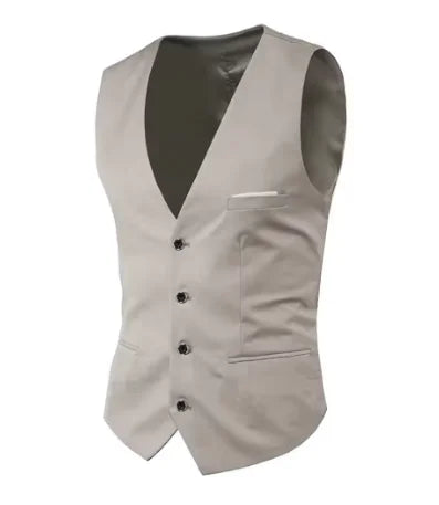 High Quality Men Suit Vest Waistcoat Business Casual Slim Groom Groomsman Wedding Men's Dress Blazer Vests Formal Party Dress