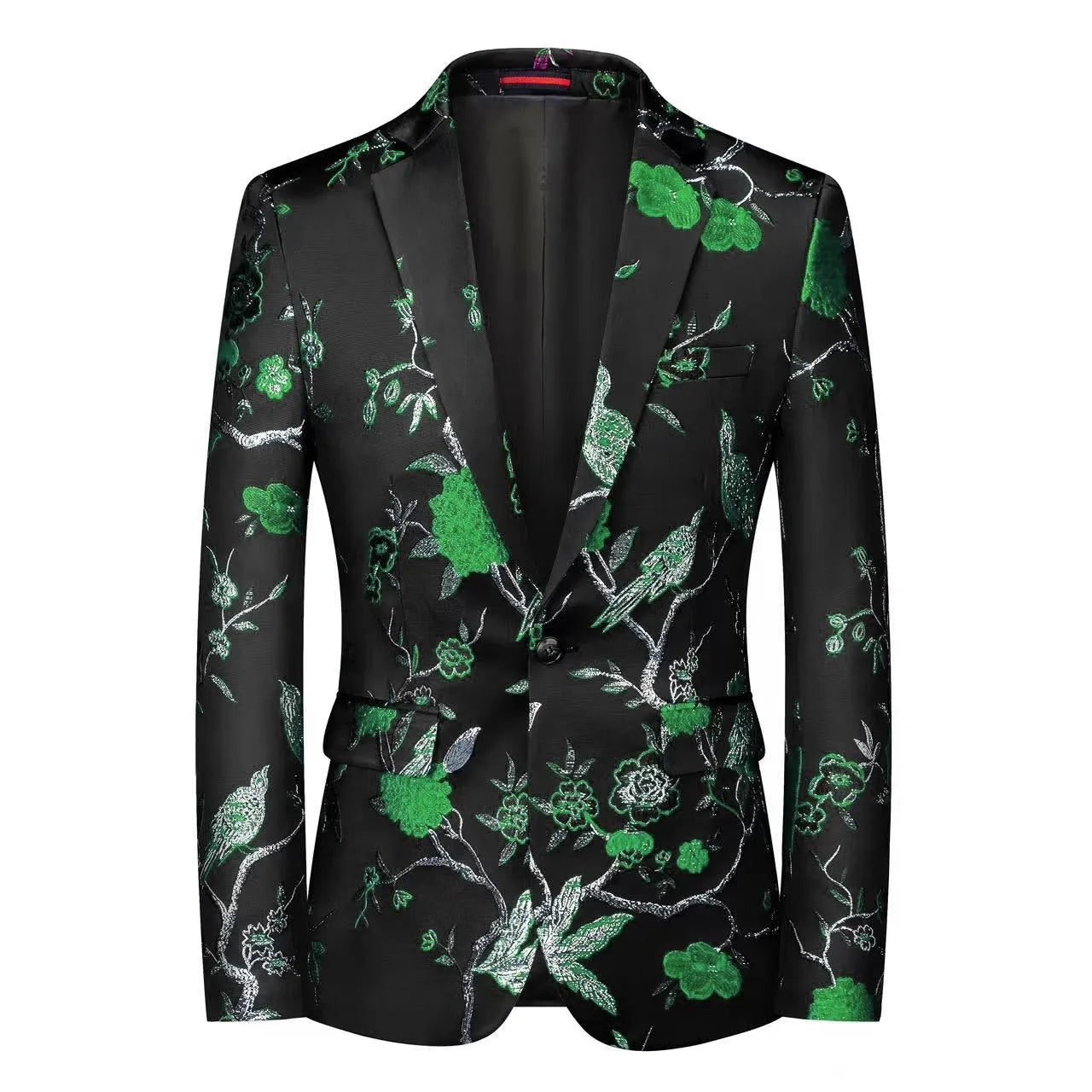2026 New Red Men's Suit Jacket, Wedding Brands Dress Coat, Stylish Slim Man Costume Homme Single-Breasted Asian Sizes  Blazer