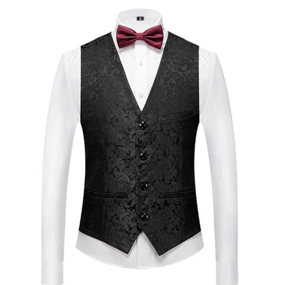 26 Colors Men's Suit Vest Single-breasted V-neck Vests Jacket Men Wedding Party Waistcoat Red Blue Green White Pink