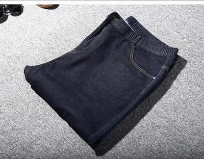 Large size men jeans 200KG plus size 10XL 13XL 14XL 15XL autumn and winter pants large stretch straight 50 54 56 58 black jeans