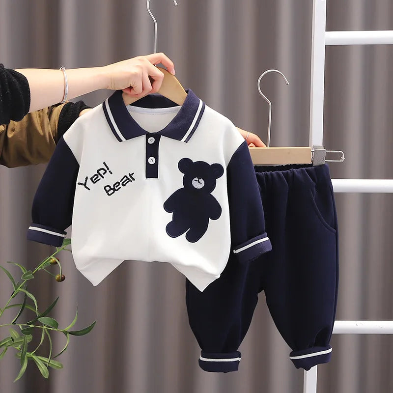 New Autumn Baby Clothes Children Set Boys T-Shirt Pants 2Pcs/Sets Toddler Clothing Infant Fashion Casual Costume Kids Tracksuits