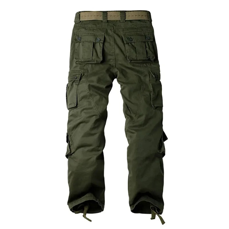 Multi-Pocket Work Pants Men Midweight Field Training Trousers Autumn 1/2Pcs Casual Cargo Pants Outdoor Tactical Hiking Trousers