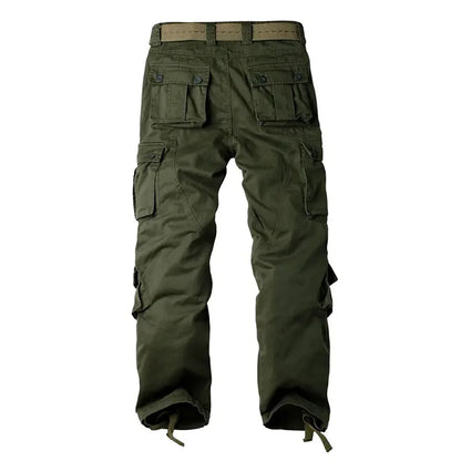 Multi-Pocket Work Pants Men Midweight Field Training Trousers Autumn 1/2Pcs Casual Cargo Pants Outdoor Tactical Hiking Trousers