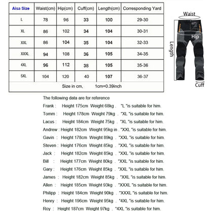 Men's Hiking Pants Summer ultra-thin, Breathable and cool Quick Dry Lightweight Cargo Work Golf Travel Pants with Zipper Pocket