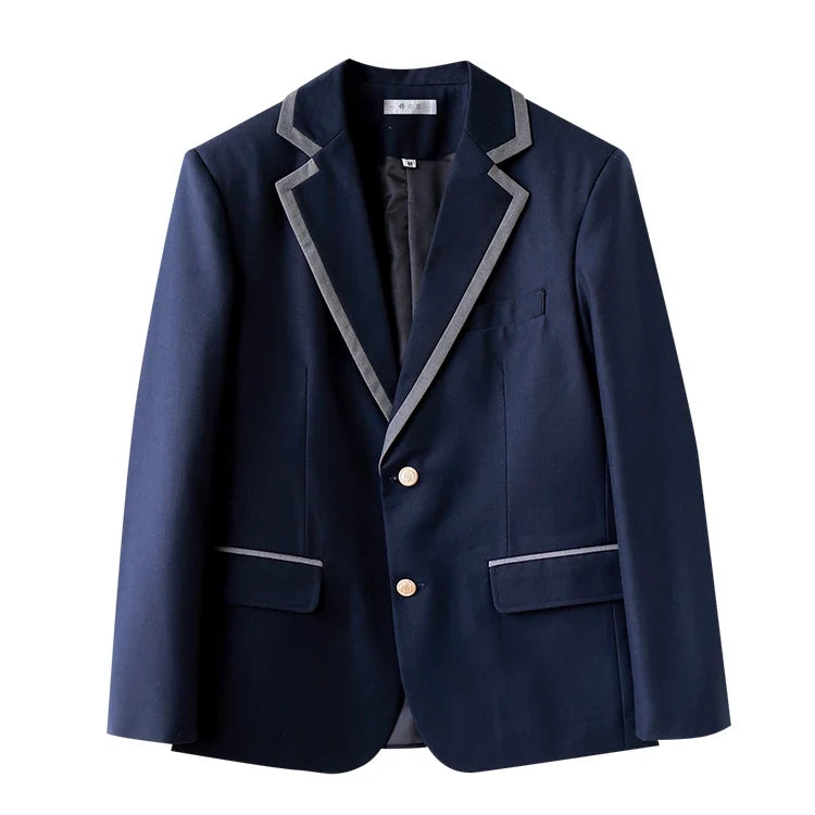 Korean Sle Student orm Jaet Briti College Wind Long Sve Button up Polyester Casual Wear for Men And Women