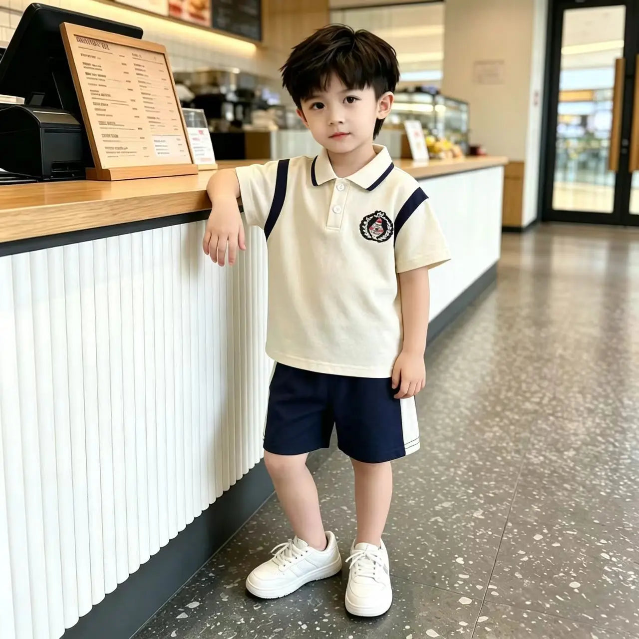 0-5Years New Baby Boys Clothes Sets Infant Kids Embroidery Labeling T Shirt Shorts 2pcs/sets Children Clothing Tracksuits Set