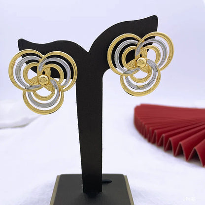 Elegant Women Necklaces Jewelry Sets Gold Color Jewelry On The Neck Wedding Party Accessories conjunto de joyeria para mujer