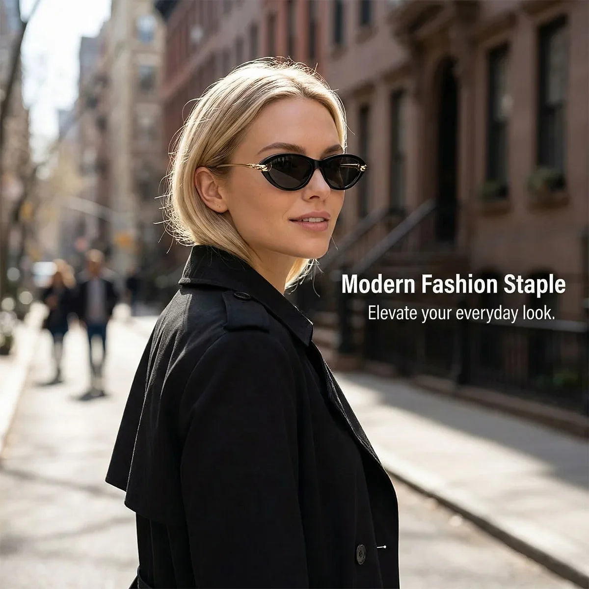 Vacation Cat Eye Sunglasses Women Trendy 2026 UV400 Protection Fashion Glasses Luxury Lentes De Sol Mujer Lunette Soleil Femme