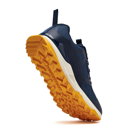 Unisex Hiking Sneakers Lace-Up Walking Shoes Outdoor Travel Artificial Leather Sneakers