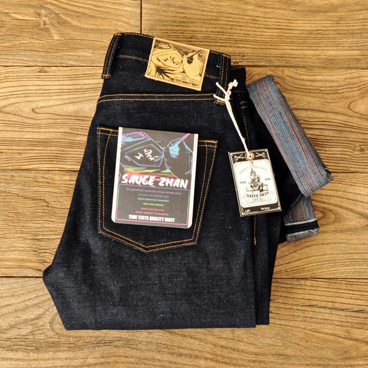 Mens Jeans 21 Oz Rainbow Selvedge Denim Vintage Raw Jeans for Men Sanforized Unwashed Heavyv Denim Jeans