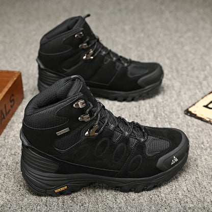 High-Top Men Hiking Boot Winter Outdoor Shoes Lace-Up Non-slip Outdoor Sports Casual Trekking Boots Man Waterproof Suede