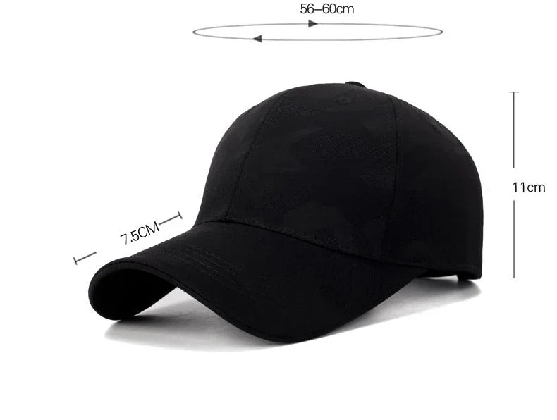 Unisex Simple Camouflage Baseball Caps Spring and Autumn Outdoor Adjustable Casual Hats Sunscreen Hat