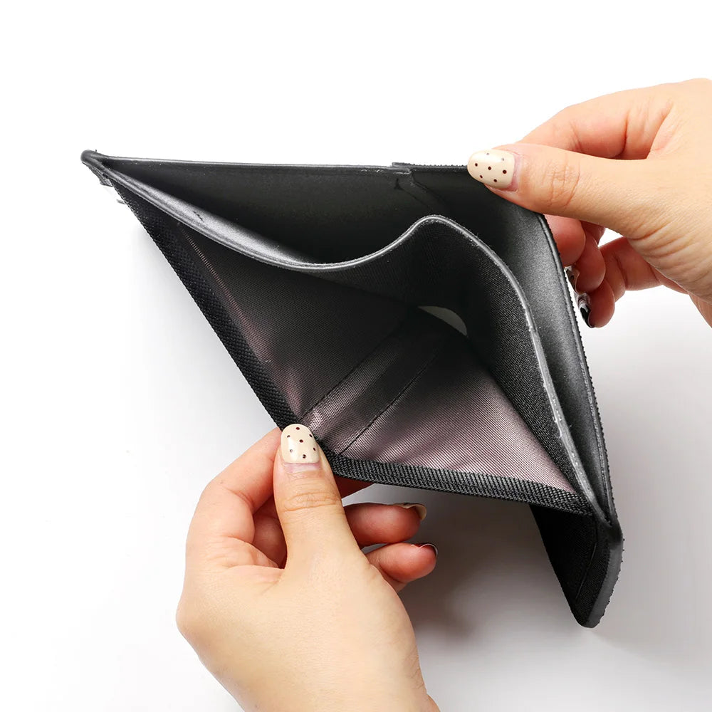 Men's Casual Canvas Wallet Quirky Skull Design Coin Purse Student Credit Card Holder Wallet