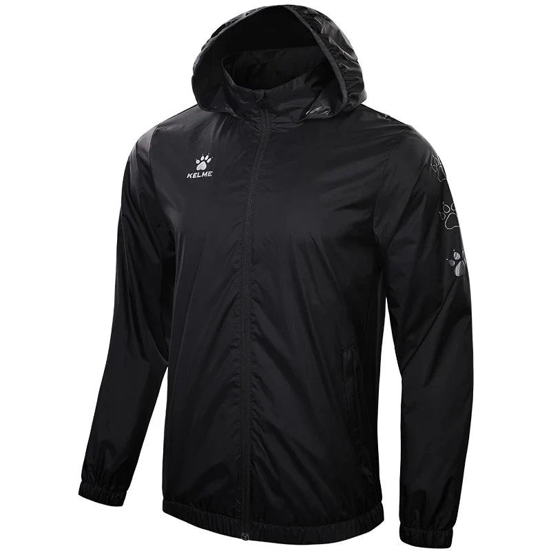 Men's Waterproof Jacket  Windbreaker Soccer Training Lightweight  Training  Outwear Quick Dry Coat  8163WT1001