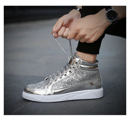 Mens Casual Shoes Non-slip Sports Outsole  Light High-top Men Fashion Boots Wear-resistant Male Sneakers 48