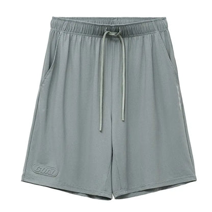 Men's American Workwear Mesh Ice Cool Breathable Short Thin Loose Outdoor Sports Fitness Casual Summer Training Bottoms