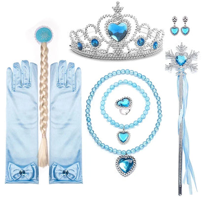 Frozen Snow Queen Elsa Anna Dresses for Girls Costumes Kids Cosplay Princess Children Gowns Clothes Party Dresses Outfits