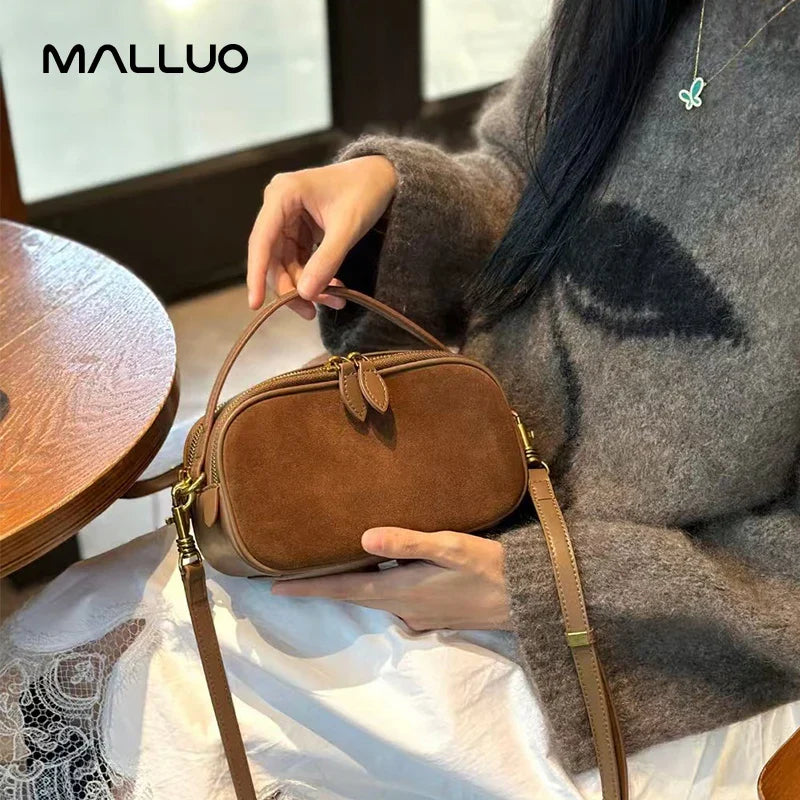 Woman Cowhide Genuine Leather Shoulder Bag Ladies High Quality Leather Handbag Female Fashion Luxury Design Crossbody Bag Women