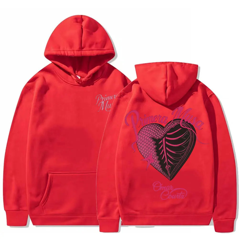 Omar Courtz Primera Musa Album 2025 Cover Hoodies Men Women Clothing Fashion Aesthetic Sweatshirts Autumn High Quality Pullovers