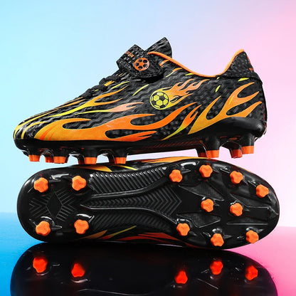 Children Football Boots Anti-slip Soccer Shoes Low-top Boy Ultralight Kid's High Quality Outdoor Grass Training Soccer Sneakers