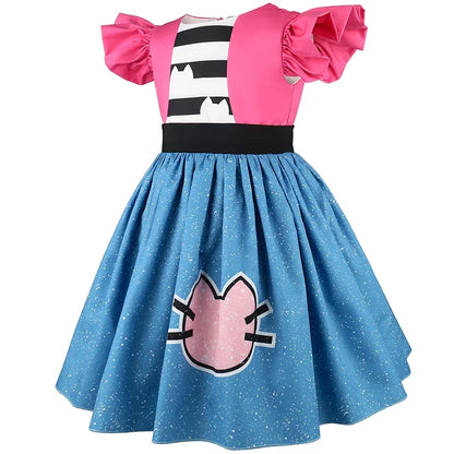 Girl Dress Gabby Dollhouse Cosplay Costume Birthday Party Princess Dress Performance Costume Halloween Carnival Kids Dress Up