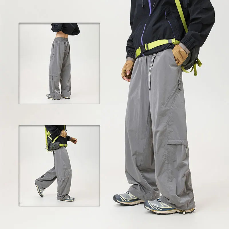Autumn Hiking Pants Men Outdoor Waterproof Camping Paratrooper Pants Spring Wear-Resistant Mountaineering Fishing Cargo Trousers