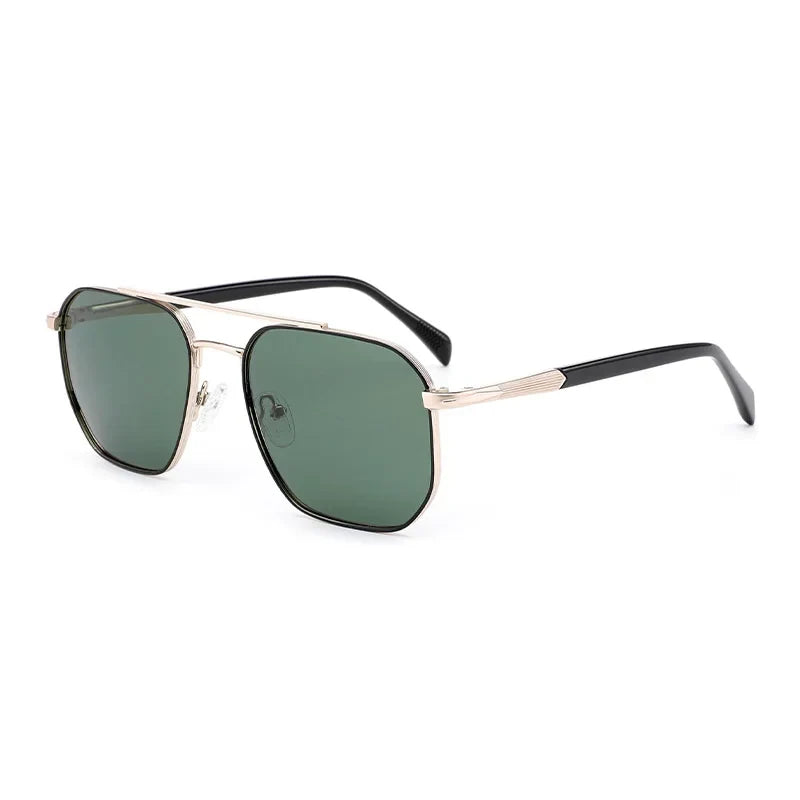 Fashion Myopia Polarized Prescription Sunglasses Men Trend Metal Uv400 Protection Pilot Corrective Sun Glasses RTM-2102