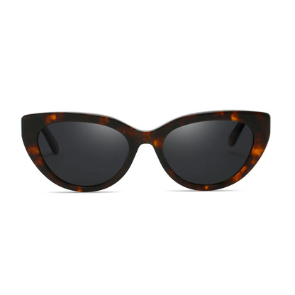Retro Polarized Sunglasses Women Vintage Shades UV400 Protection Fashion Cat Eye Acetate Sun Glasses Trendy