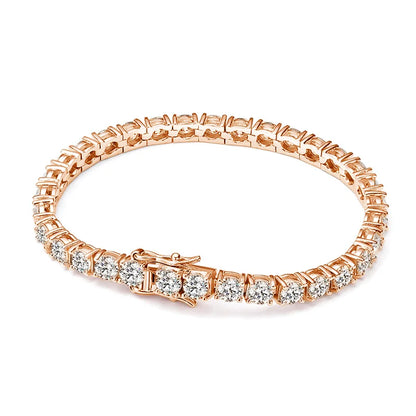5mm Moissanite Tennis Bracelet Necklace For Women 925 Sterling Silver D VVS1 Lab Diamond with GRA Certificate Jewelry