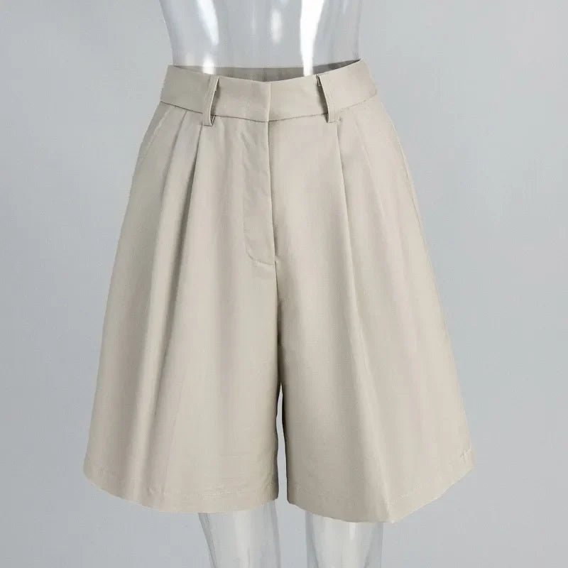 Straight-leg Pants 2026 Summer Shorts Temperament Casual Versatile Loose and Thin Five-point Suit Shorts