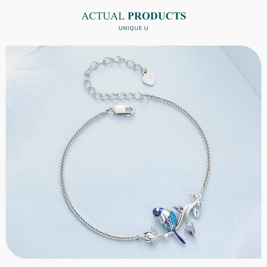 Bracelet martin-pêcheur en argent sterling 925, design original, bijoux en argent pour femmes, pour fête BSB127