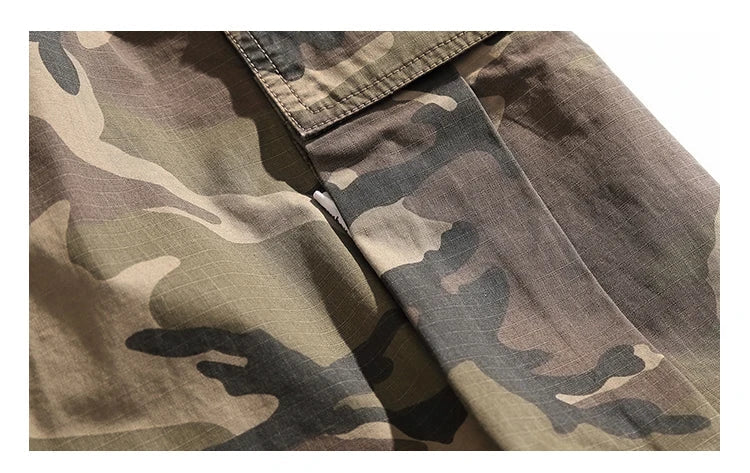 High Quality American Retro Ast Craft Camouflage Cargo Pants For Men Clothing Outdoors Tactical Pants Casual Baggy Trousers Male