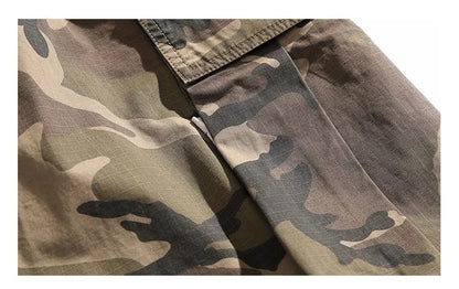 High Quality American Retro Ast Craft Camouflage Cargo Pants For Men Clothing Outdoors Tactical Pants Casual Baggy Trousers Male