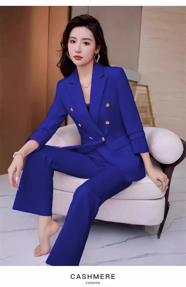 New Advanced Design Women's Suit Jacket Korean Style Spring Autumn Professional White Collar Small Western Clothes