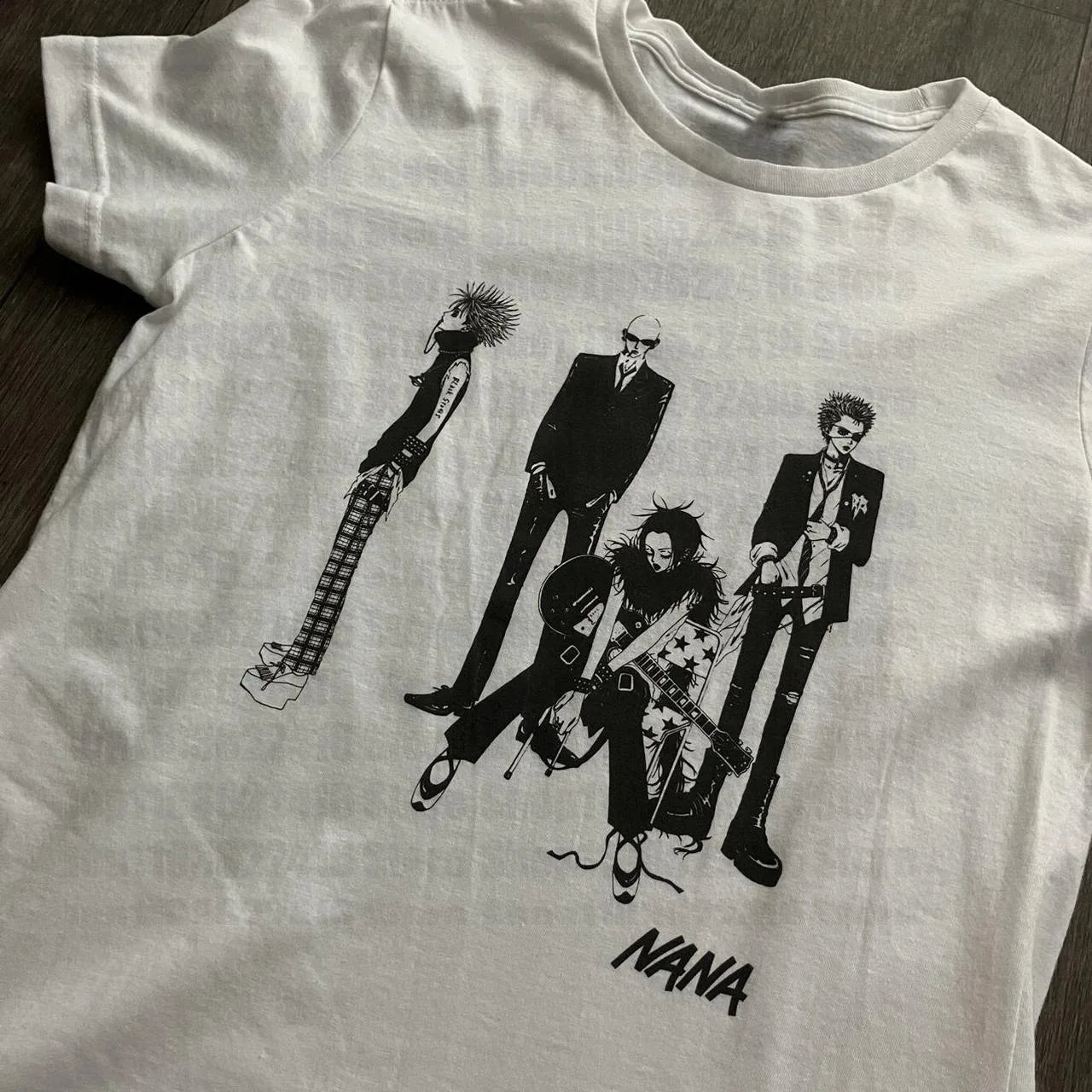 Harajuku Aesthetic Top Summer Nana Anime Kawaii Cartoon Graphic T Shirts Casual T-shirt Fashion Y2k T-shirt Female Clothes