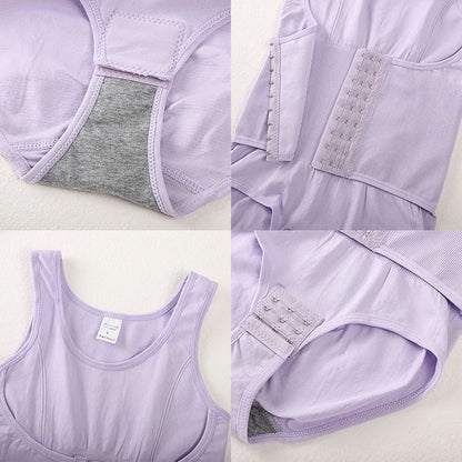 Bodysuit Shapewear Double Breasted Tummy Control Body Shaper Postpartum Slimming Woman Waist Trainer Flat Belly  Comfort Corset